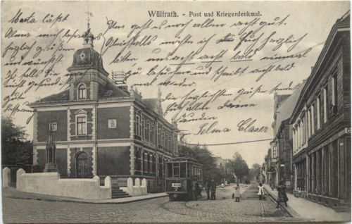 Wülfrath - Post mit Kriegerdenkmal