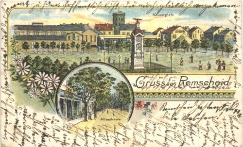 Gruss aus Remscheid - Litho