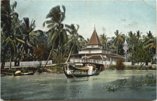Indonesien - Mohammedaner Moschee am Fluß
