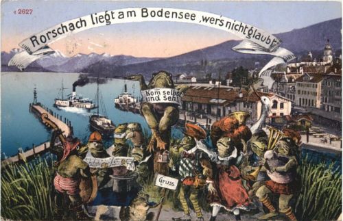 Rorschach liegt am Bodensee - Frösche Frog