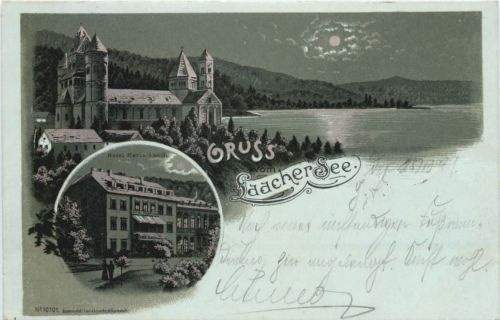 Gruss vom Laacher See - Litho