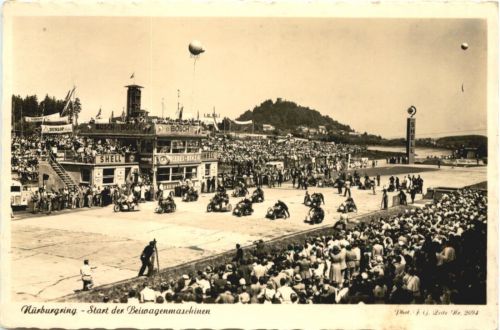 Nürburgring - Start der Beiwagenmaschinen
