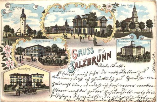 Gruss aus Salzbrunn - Litho