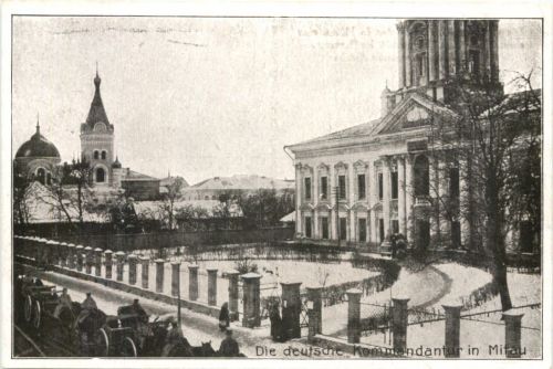 Die deutsche Kommandantur in Mitau
