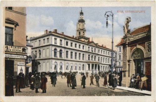 Riga - Rathausplatz - Feldpost