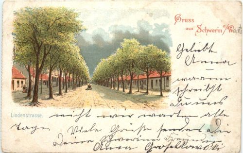 Gruss aus Schwerin Warthe - Lindenstrasse