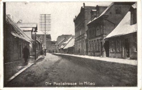 Die Poststrasse in Mitau
