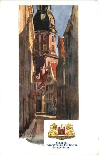 Riga - Blick auf die Petri Kirche
