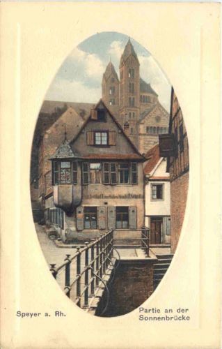 Speyer am Rhein - Partie an der Sonnenbrücke