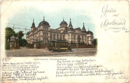 Gruss aus Dortmund - Litho