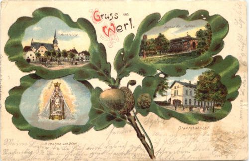 Gruss aus Werl - Litho