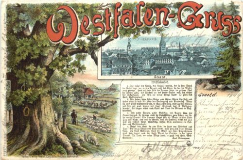 Soest - Westfalen-Gruss - Litho