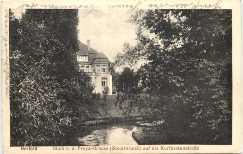 Herford - Blick von der Freya Brücke