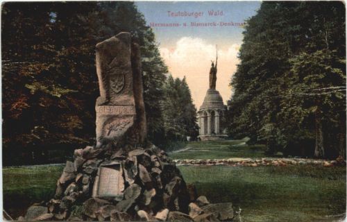 Detmold - Hermanns und Bismarck Denkmal