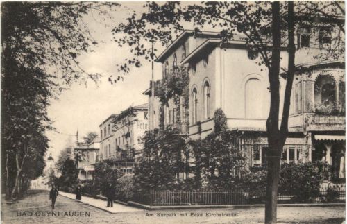 Bad Oeynhausen - Am Kurpark mit Ecke Kirchstrasse