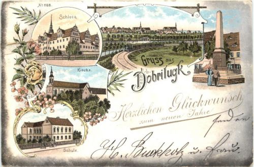Gruss aus Dobrilugku- Litho