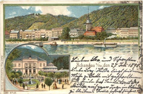 Schandau a. Elbe - Litho