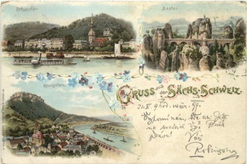Schandau a. Elbe - Litho