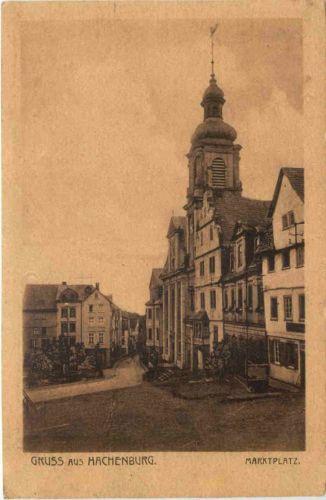 Gruss aus Hachenburg - Marktplatz