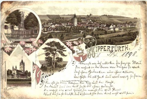 Gruss aus Wipperfürth - Litho