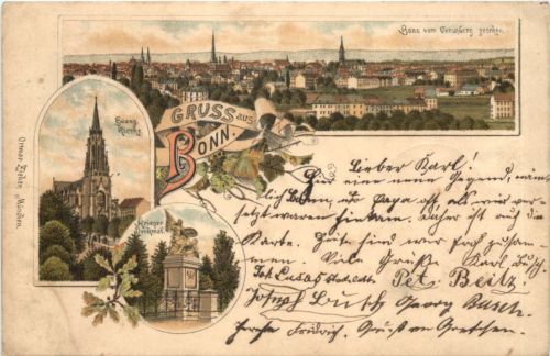 Gruss aus Bonn - Litho