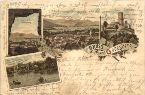 Gruss aus Bad Godesberg - Litho