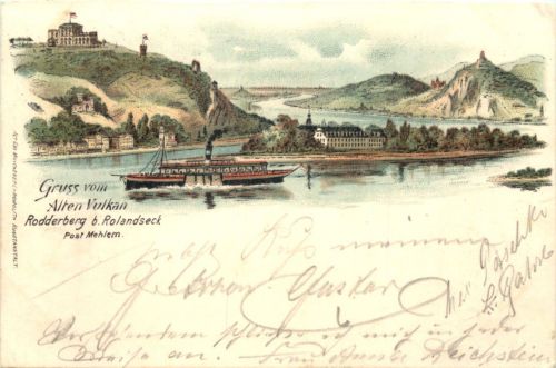 Remagen - Gruss vom Alten Vulkan - Litho