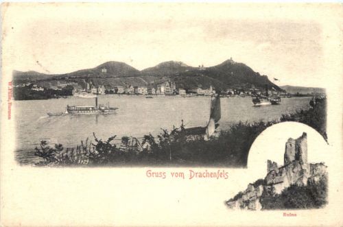 Königswinter am Rhein - Gruss vom Drachenfels