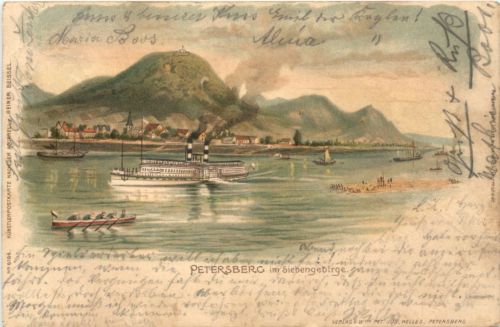 Königswinter am Rhein - Petersberg - Litho