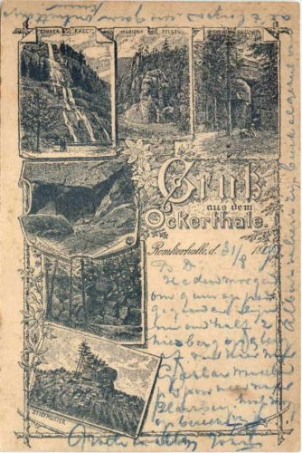 Romkerhalle - Gruss aus dem Ockerthale - Vorläufer 1891