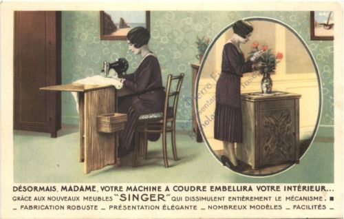 Werbung - Singer Nähmaschinen