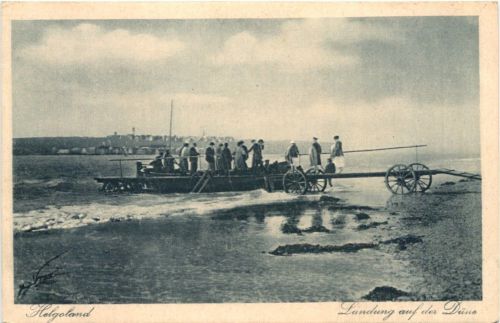 Helgoland - Landung auf der Dühne