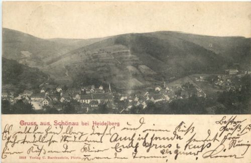 Gruss aus Schönau bei Heidelberg