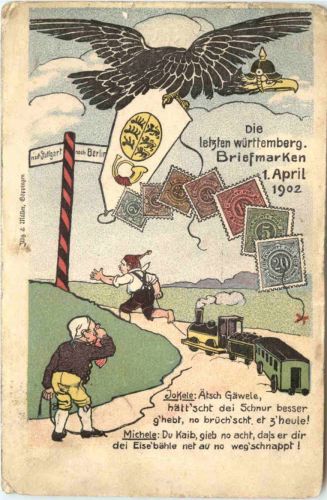 Die letzten Briefmarken Württemberg
