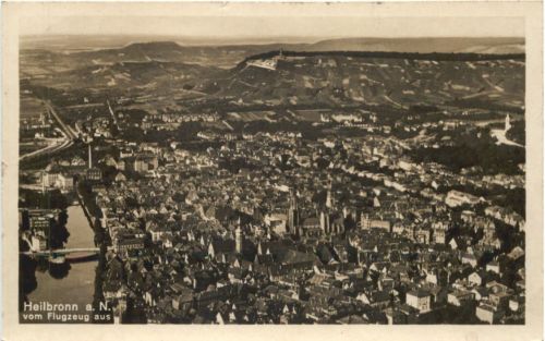Heilbronn am Neckar vom Flugzeug