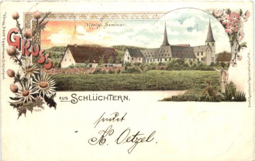 Gruss aus Schlüchtern - Litho