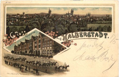 Gruss aus Halberstadt - Litho