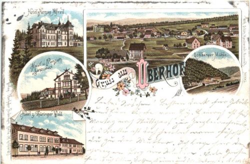 Gruss aus Oberhof - Litho