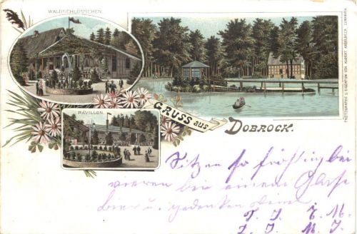 Gruss aus Dobrock - Litho - Wingst
