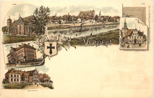 Gruss aus Verdenn - Litho