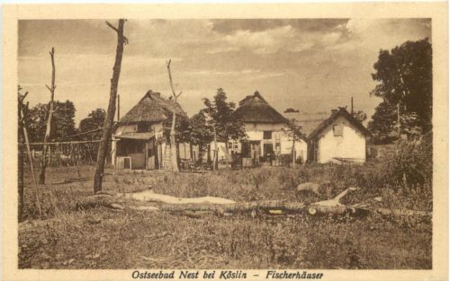 Ostseebad Nest bei Köslin - Fischerhäuser