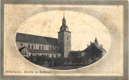 Mitterteich - Kirche und Rathaus