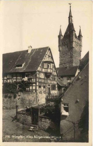Wimpfen - Altes Bürgermeisterhaus