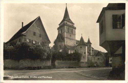 Großsachsenheim - Kirche und Pfarrhaus