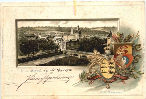 Hall - Soolbad - Litho