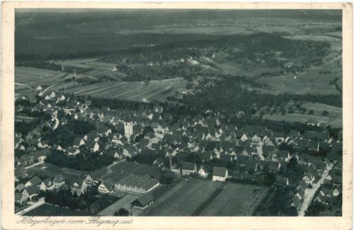 Holzgerlingen vom Flugzeug