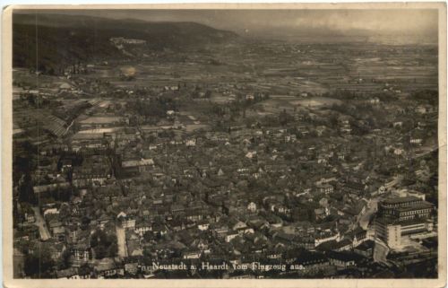 Neustadt Haardt vom Flugzeug