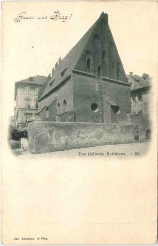 Gruss aus Prag - Das jüdische Rathaus - Judaika