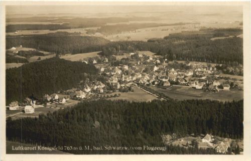 Königsfeld vom Flugzeug