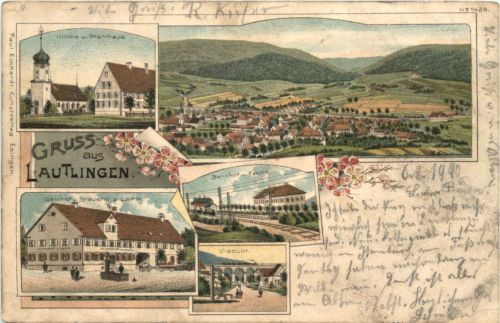 Gruss aus Lautlingen - Litho - Albstadt